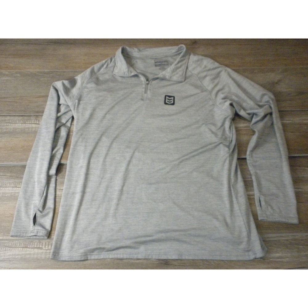 Mtn Ops Performance Top Womens‎ 2XL Gray 1/4 Zip Wicking Quick Dry Gorpcore Hike